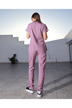 Gül Kurusu Pembe Kadın Scrubs