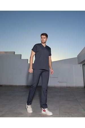 Füme Likralı Erkek Scrubs 