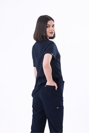 Lacivert Premium Scrubs