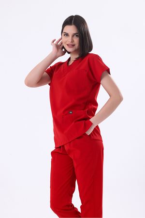 Kırmızı Elite Scrubs